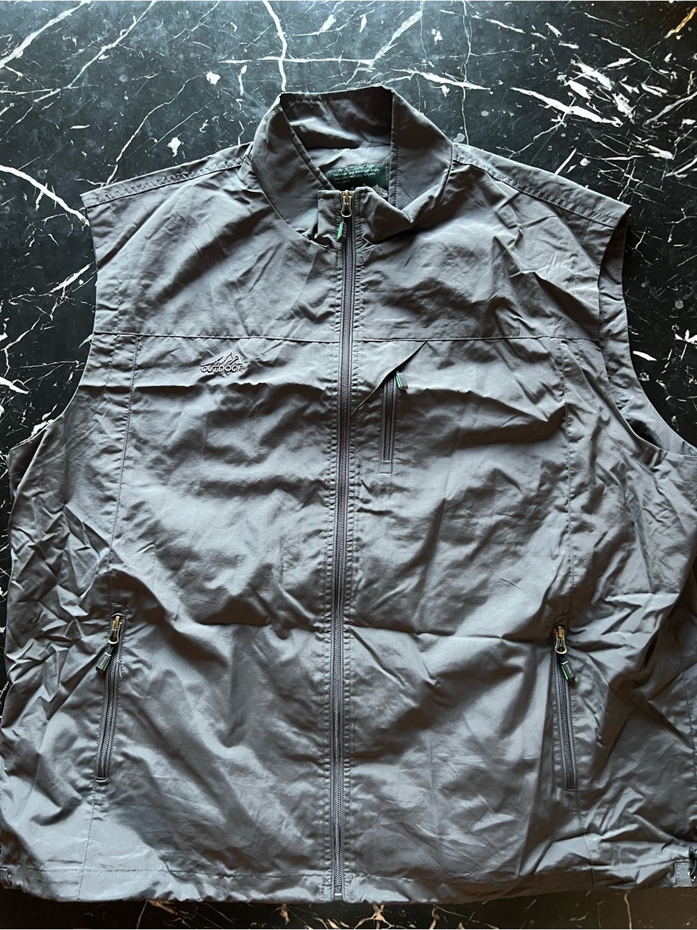 Men's Lightweight Gray Sleeveless Outdoor Vest by Eddie Bauer